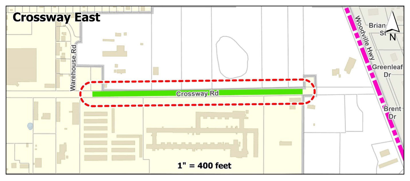a map of the first phase of the project construction